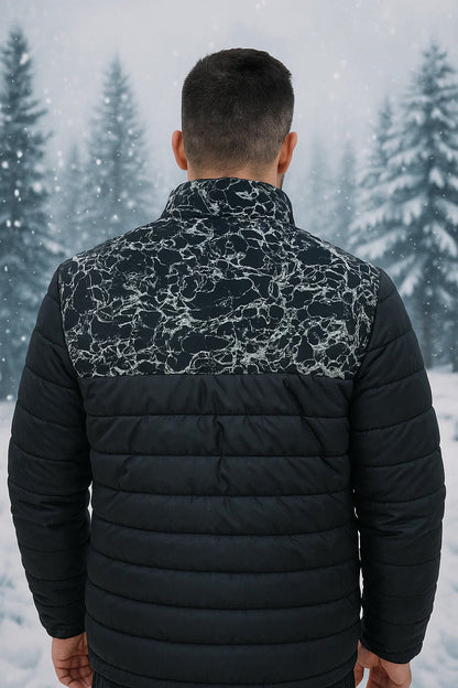 Black Full Sleeves Puffer Jacket - M/S