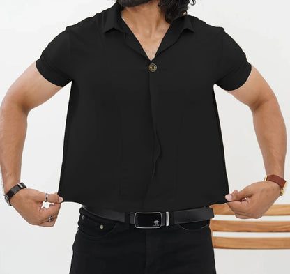 Men's Premium Classic Style Stretchable Embroidered T-Shirt