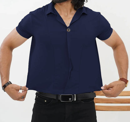 Men's Premium Classic Style Stretchable Embroidered T-Shirt