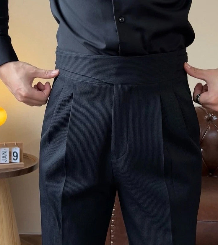 Luxury Modern Fit Gurkha Pant-katrai fabric