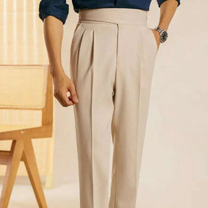 Luxury Modern Fit Gurkha Pant-katrai fabric