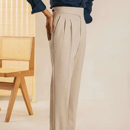 Luxury Modern Fit Gurkha Pant-katrai fabric