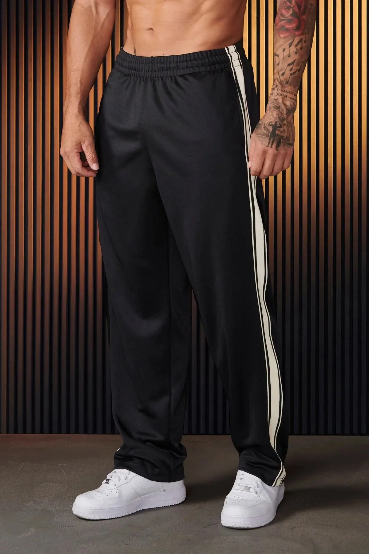 Imported Liner Pattern lycra Loose  Fit Trouser