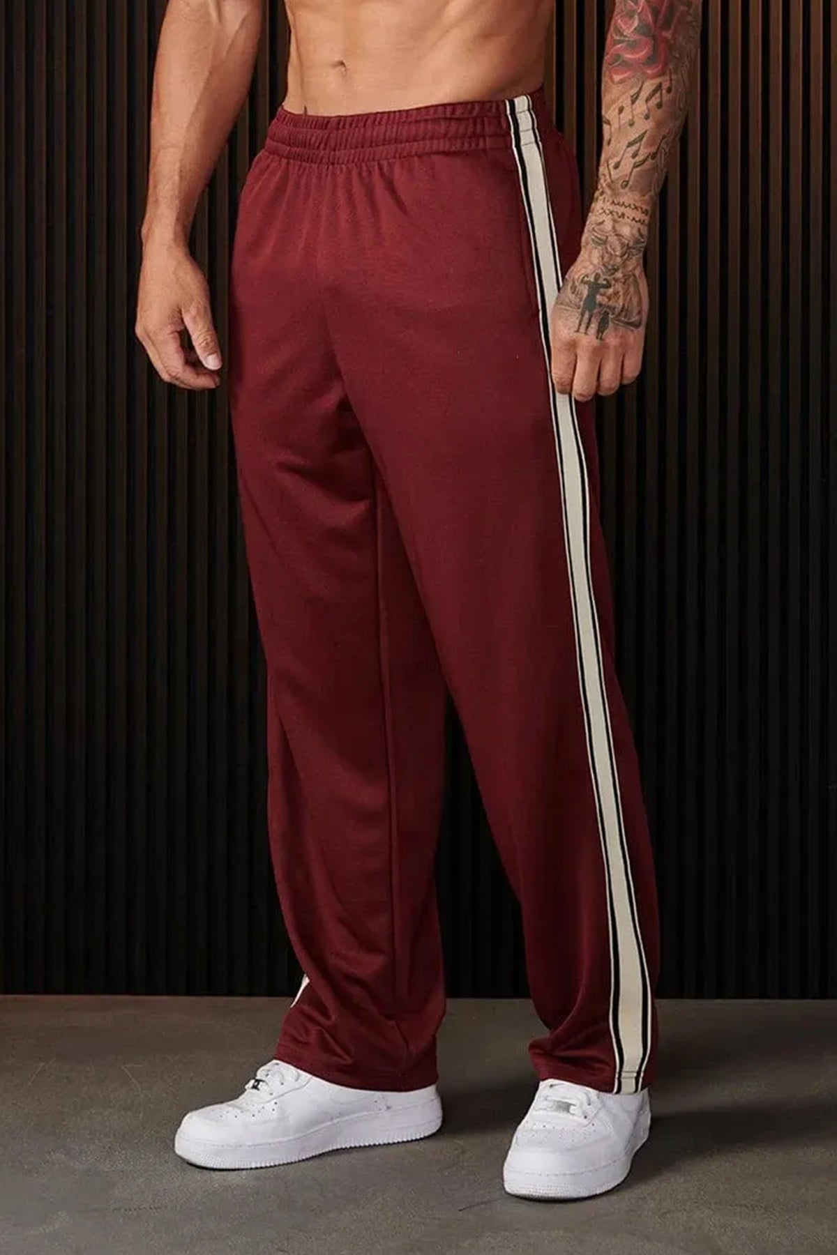 Imported Liner Pattern lycra Loose  Fit Trouser