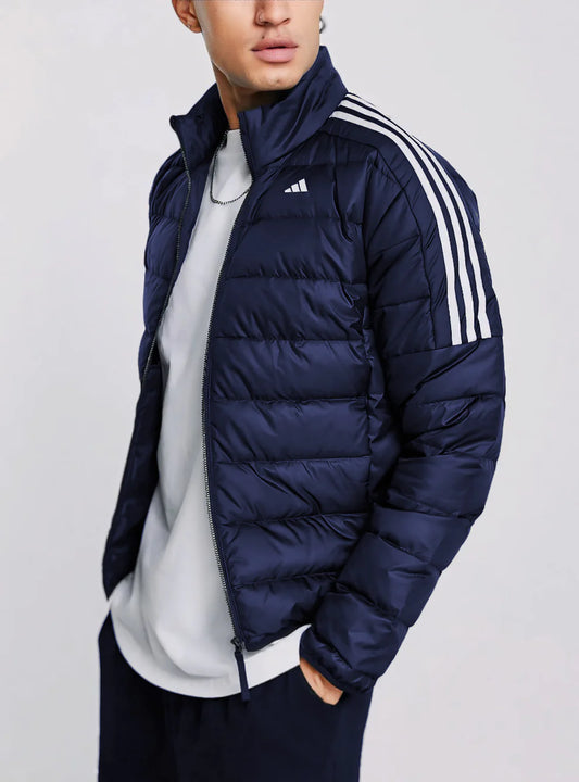 Blue Full Sleeves Puffer Jacket A/D
