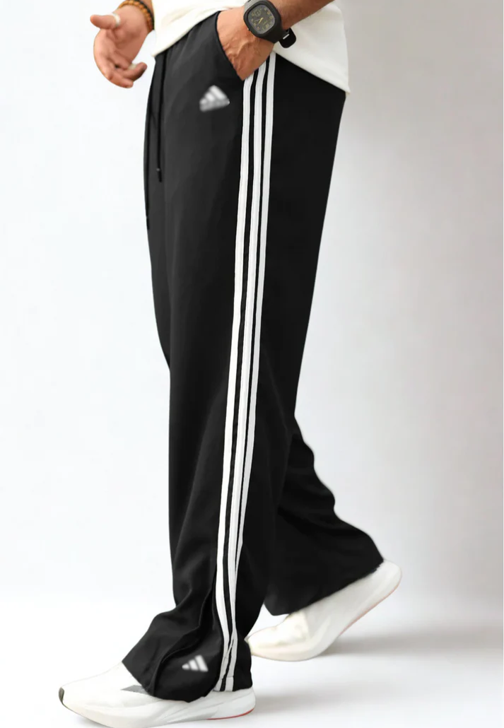 AD Loose Zipper-Bottom Trousers in Imported Fabric
