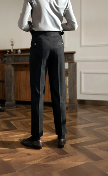Modern Fit Gurkha Pant Black