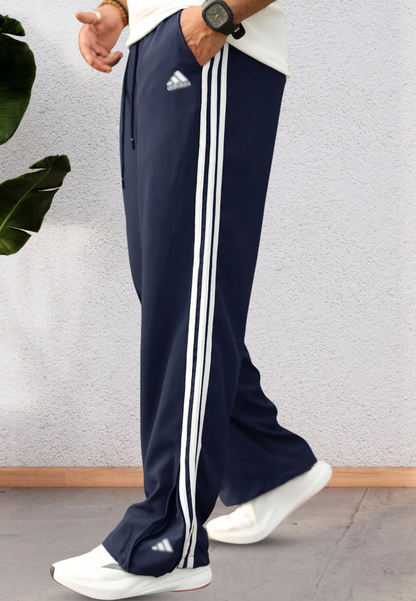 AD Loose Zipper-Bottom Trousers in Imported Fabric