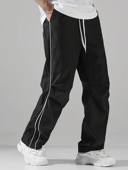 Stylish Loose-Fit  Baggy Trousers in Imported Fabric- unisex