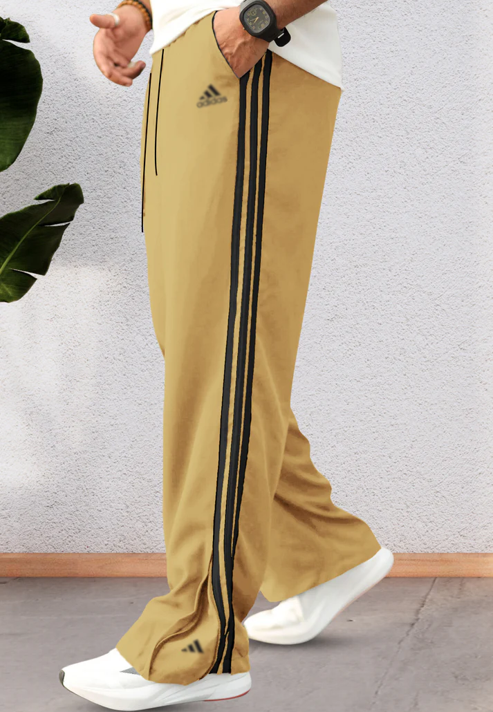 AD Loose Zipper-Bottom Trousers in Imported Fabric