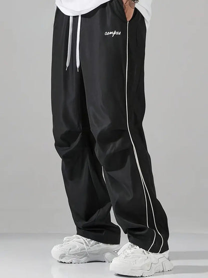 Stylish Loose-Fit  Baggy Trousers in Imported Fabric- unisex