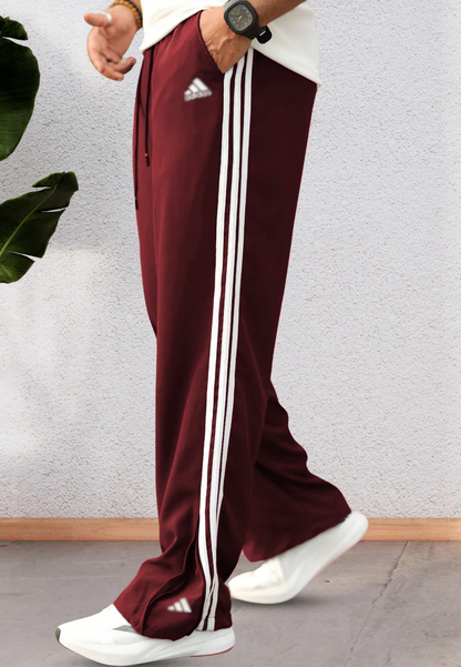 AD Loose Zipper-Bottom Trousers in Imported Fabric