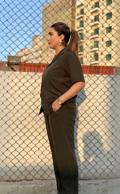 Premium Women Co-ord set Olive