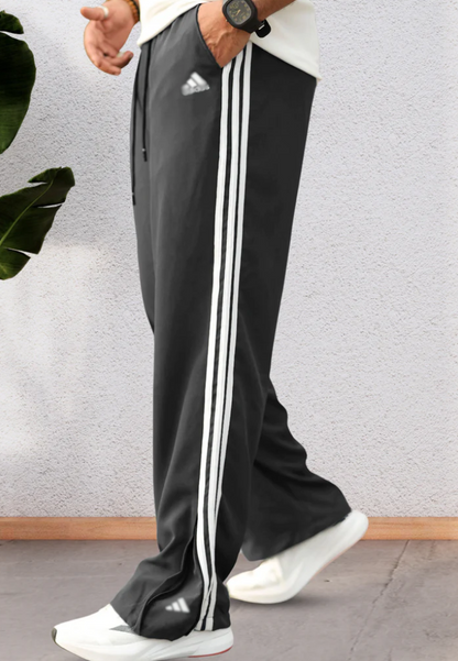 AD Loose Zipper-Bottom Trousers in Imported Fabric