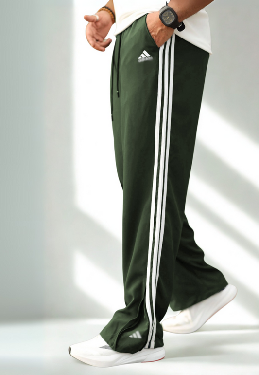 AD Loose Zipper-Bottom Trousers in Imported Fabric