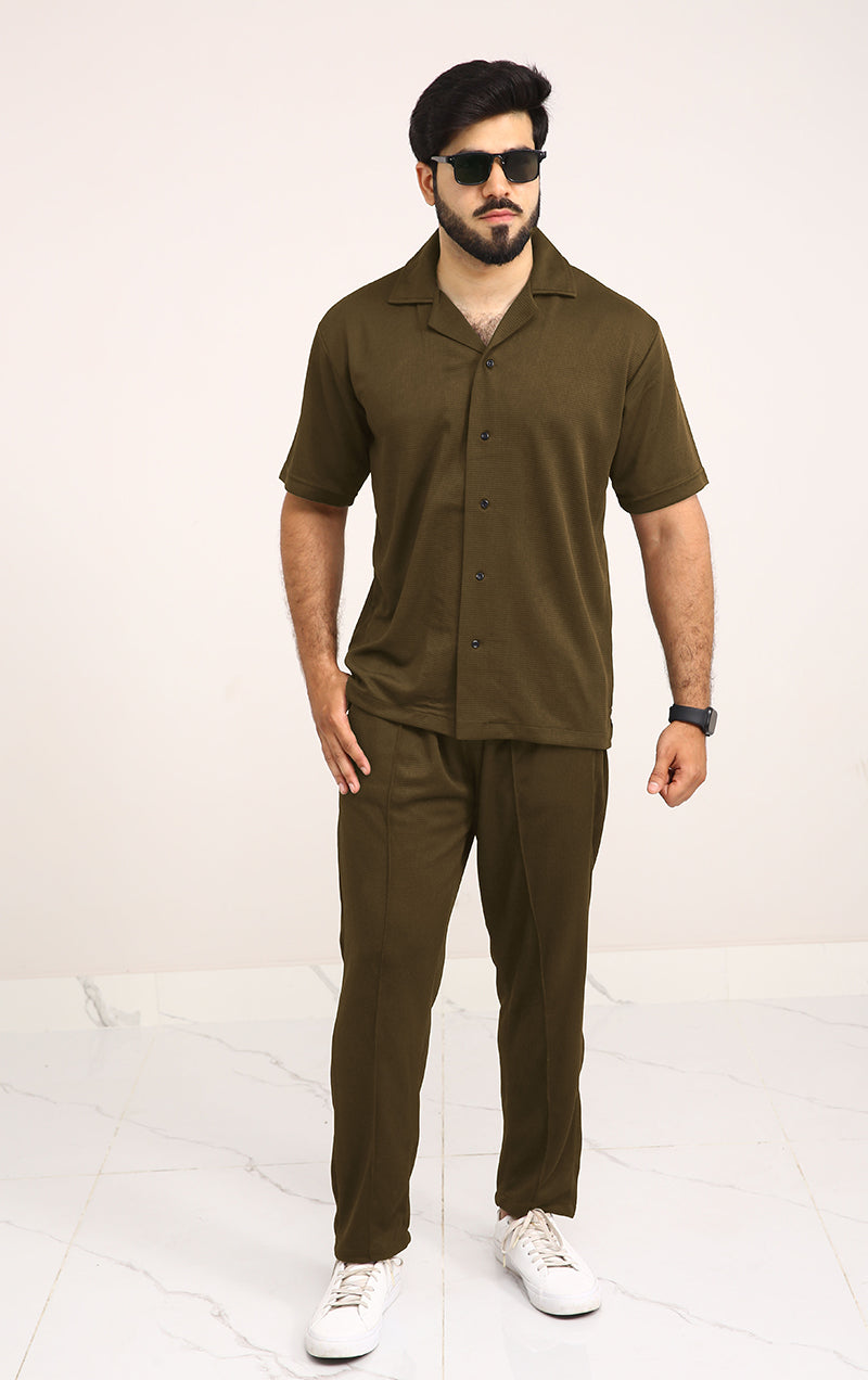 Luxury Men's Textured Co-ord set