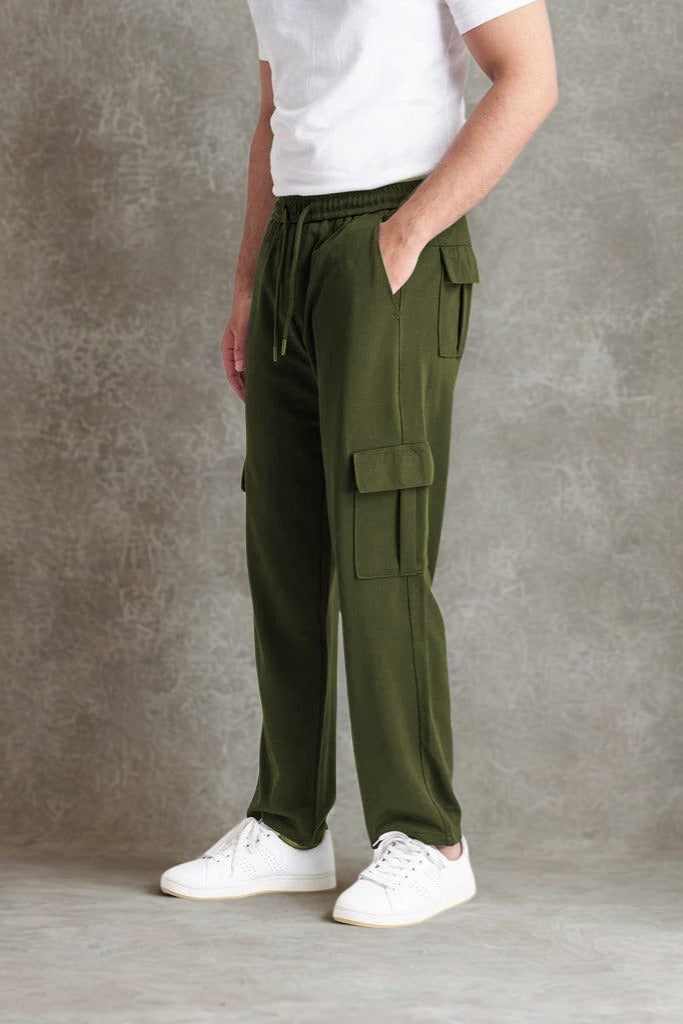 Imported Fabric Loose Bottom Cargo Trouser