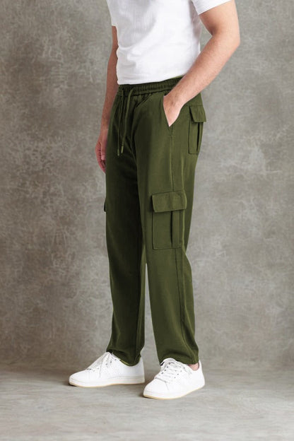 Imported Fabric Loose Bottom Cargo Trouser