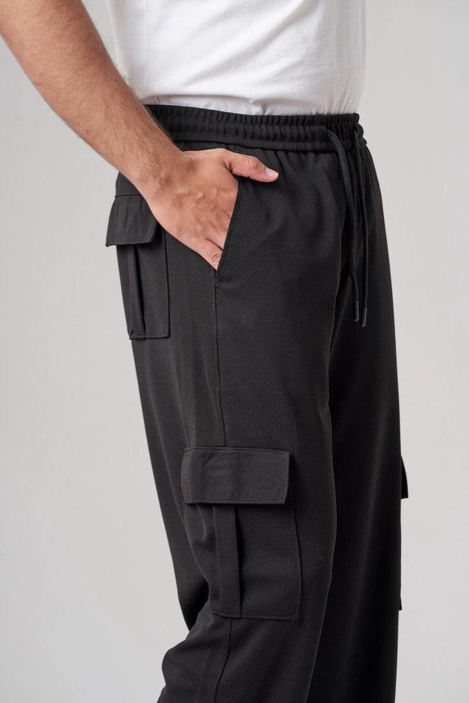 Imported Fabric Loose Bottom Cargo Trouser