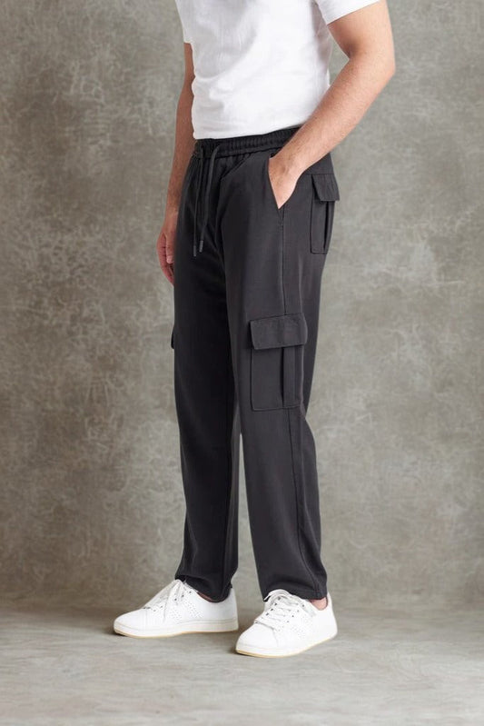 Imported Fabric Loose Bottom Cargo Trouser