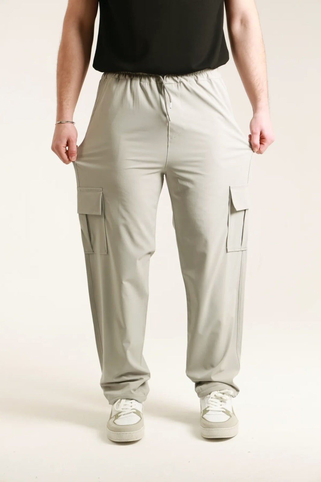 Imported Fabric Loose Bottom Cargo Trouser